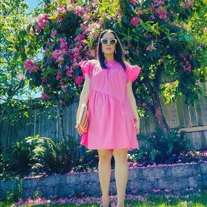 Who What Wear Ruffle Short Sleeve Dress